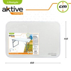 AKTIVE - Table Pliante . Table Basse Blanche En Aluminium - 40x60x40 Cm -Camping Soldes Magasin aktive table pliante table basse blanche en aluminium 40x60x40 cm 4
