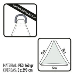 Auvent Triangulaire En Polyester Aktive Garden Coloris Blanc -Camping Soldes Magasin auvent triangulaire en polyester aktive garden coloris blanc 2