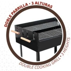Barbecue Au Charbon De Bois Portable Aktive Double Grill -Camping Soldes Magasin barbecue au charbon de bois portable aktive double grill 2