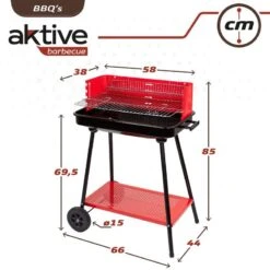 Barbecue Portable Au Charbon De Bois Pour 4 Niveaux Aktive 14 Barbecue Portable Au Charbon De Bois Pour 4 Niveaux Aktive -Camping Soldes Magasin barbecue portable au charbon de bois pour 4 niveaux aktive 5