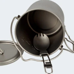 Batterie De Cuisine De Camping Set | Casseroles + Fourchette/Cuillère | Titane 11 Batterie De Cuisine De Camping Set | Casseroles + Fourchette/Cuillère | Titane -Camping Soldes Magasin batterie de cuisine de camping set casseroles fourchettecuillere titane 2