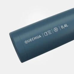 Quechua Bouteille Isotherme Inox 0,4L Avec Gobelet Pour La Randonnée - Bleu -Camping Soldes Magasin bouteille isotherme inox 04l avec gobelet pour la randonnee bleu 2