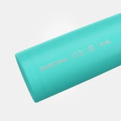 Quechua Bouteille Isotherme Inox 0,4L Avec Gobelet Pour La Randonnée - Turquoise -Camping Soldes Magasin bouteille isotherme inox 04l avec gobelet pour la randonnee turquoise 2