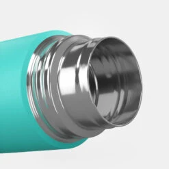 Quechua Bouteille Isotherme Inox 0,4L Avec Gobelet Pour La Randonnée - Turquoise -Camping Soldes Magasin bouteille isotherme inox 04l avec gobelet pour la randonnee turquoise 6