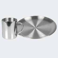 Camping Assiette Plate Et Tasse Isotherme Set | Acier Inoxydable -Camping Soldes Magasin camping assiette plate et tasse isotherme set acier inoxydable 2