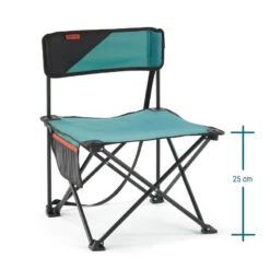 Quechua CHAISE BASSE PLIANTE DE CAMPING MH100 Bleue -Camping Soldes Magasin chaise basse pliante de camping mh100 bleue 3