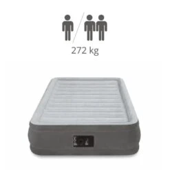 Intex Comfort-Plush 'Queen' - Lit Gonflable - 203x152x33cm - Compris Les Accessoires -Camping Soldes Magasin comfort plush queen lit gonflable 203x152x33cm compris les accessoires 2