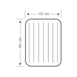 Intex Downy Full Airbed - Lit Gonflable - 191x137x25cm - Avec Accessoires -Camping Soldes Magasin downy full airbed lit gonflable 191x137x25cm avec accessoires 3