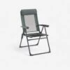 Quechua FAUTEUIL PLIANT CONFORTABLE POUR LE CAMPING - INCLINABLE - ACIER -Camping Soldes Magasin fauteuil pliant confortable pour le camping inclinable acier