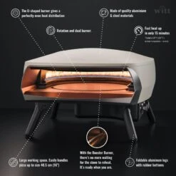 Four à Pizza WITT ETNA Modèle Rotante - Gris FR -Camping Soldes Magasin four a pizza witt etna modele rotante gris fr 5