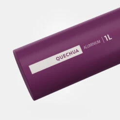 Quechua Gourde Alu 1L Avec Bouchon à Ouverture Rapide Pour La Randonnée - Violet -Camping Soldes Magasin gourde alu 1l avec bouchon a ouverture rapide pour la randonnee violet 2