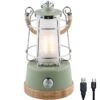 Lampe Lanterne De Camping LED Kiruna - Rechargeable - USB - Bambou - Style Rétro -Camping Soldes Magasin lampe lanterne de camping led kiruna rechargeable usb bambou style retro