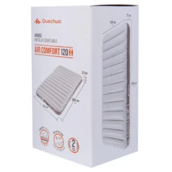 Quechua MATELAS GONFLABLE DE CAMPING - AIR COMFORT 120 CM - 2 PERSONNES -Camping Soldes Magasin matelas gonflable de camping air comfort 120 cm 2 personnes 1