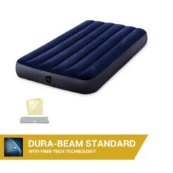 Matelas Gonflable - Intex Classic Downy -1 Personne - 99x191x25 Cm (BxLxH) -Camping Soldes Magasin matelas gonflable intex classic downy 1 personne 99x191x25 cm bxlxh 4