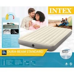 Matelas Gonflable - Intex Single-High -2 Personnes 11 Matelas Gonflable - Intex Single-High -2 Personnes -Camping Soldes Magasin matelas gonflable intex single high 2 personnes 4