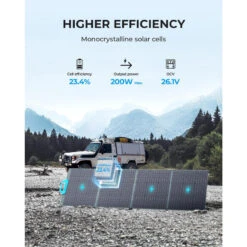 Panneau Solaire BLUETTI PV200 | 200 W -Camping Soldes Magasin panneau solaire bluetti pv200 200 w 2