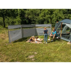 Paravent De Camping Bora - Brise-Vue - 6,0 X 1,4 M - Résistant Au Vent - Gris -Camping Soldes Magasin paravent de camping bora brise vue 60 x 14 m resistant au vent gris 2