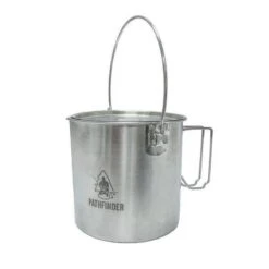 Pathfinder Pot En Acier Inoxydable Avec Couvercle (1,9 L) -Camping Soldes Magasin pathfinder pot en acier inoxydable avec couvercle 19 l 2