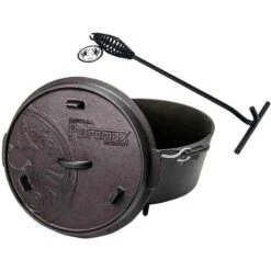 Petromax Dutch Oven FT6-6QT (avec Pieds) Et Levier De Couvercle -Camping Soldes Magasin petromax dutch oven ft6 6qt avec pieds et levier de couvercle 5
