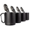 Set De Couverts De Camping & Tasse Thermique à Mousqueton | 4 Personnes -Camping Soldes Magasin set de couverts de camping and tasse thermique a mousqueton 4 personnes