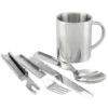 Set De Couverts De Camping & Tasse Thermique Inox | 1 Personne -Camping Soldes Magasin set de couverts de camping and tasse thermique inox 1 personne