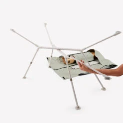 Quechua TABLE DE CAMPING COMPACTE 4/6 PERSONNES - PLATEAU BOIS - POCHE DE RANGEMENT -Camping Soldes Magasin table de camping compacte 46 personnes plateau bois poche de rangement 5