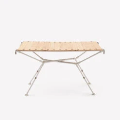 Quechua TABLE DE CAMPING COMPACTE 4/6 PERSONNES - PLATEAU BOIS - POCHE DE RANGEMENT -Camping Soldes Magasin table de camping compacte 46 personnes plateau bois poche de rangement 9