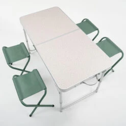 Quechua TABLE DE CAMPING PLIANTE - 4 TABOURETS - 4 À 6 PERSONNES -Camping Soldes Magasin table de camping pliante 4 tabourets 4 a 6 personnes 4