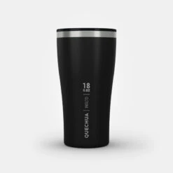 Quechua Tasse / Verre MH500 Isotherme (double Paroi Inox) Camp Du Randonneur 0,5L Noir -Camping Soldes Magasin tasse verre mh500 isotherme double paroi inox camp du randonneur 05l noir 9