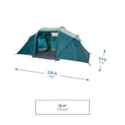 Quechua Tente à Arceaux De Camping - Arpenaz 4.2 - 4 Personnes - 2 Chambres -Camping Soldes Magasin tente a arceaux de camping arpenaz 42 4 personnes 2 chambres 3