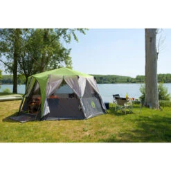 Tente Coleman Octagon 8 (Verte) -Camping Soldes Magasin tente coleman octagon 8 verte 2