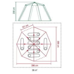 Tente Coleman Octagon Blackout 8 -Camping Soldes Magasin tente coleman octagon blackout 8 5
