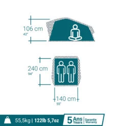 Quechua TENTE DE TOIT MH500 FRESH & BLACK 2P 15 Quechua TENTE DE TOIT MH500 FRESH & BLACK 2P -Camping Soldes Magasin tente de toit mh500 fresh and black 2p 3