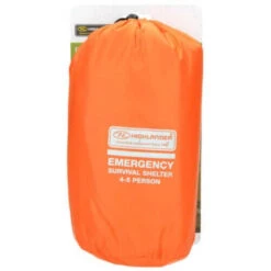 HIGHLANDER Tente D'urgence Abri De Survie 4-5 Personnes - Orange -Camping Soldes Magasin tente durgence abri de survie 4 5 personnes orange 4
