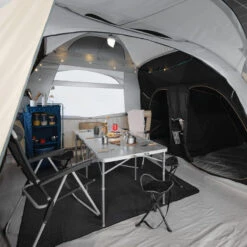 Quechua Tente Gonflable De Camping - Air Seconds 8.4 F&B - 8 Places - 4 Chambres -Camping Soldes Magasin tente gonflable de camping air seconds 84 f and b 8 places 4 chambres 3