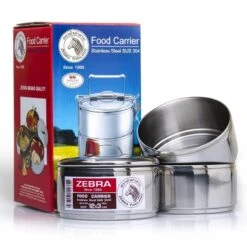 Zebra Porte-nourriture En Acier Inoxydable 12cm X 3 Couches -Camping Soldes Magasin zebra porte nourriture en acier inoxydable 12cm x 3 couches 2